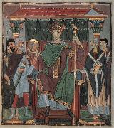 Ottonisch Reichenau Otto III,thronend,Evangeliar Otto III Spain oil painting reproduction